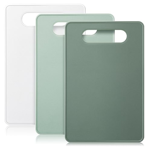Ziliny 3 Pcs Plastic Small Cutting Boards for Kitchen Mini