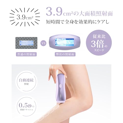 Yete 脱毛器 IPL 冷感無痛ケア SHR連続照射 スキンセンサー搭載 自動/手動方式 6段階レベル 無限照射回数 VIO対応 全身対応可能 レディー脱毛器 家庭用 男女兼用 PSE安全認証済み の商品画像 3