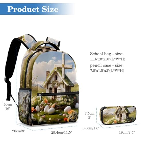 Ensemble de cartables 2 pièces pour étudiants, sac à dos multicolore - 2