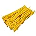 Price comparison product image 100 X Yellow Cable Ties 100Mm X 2.5Mm Zip Tie Bases All Sizes