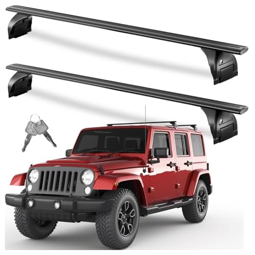 Heavy Duty Roof Rack Cross Bars for Jeep