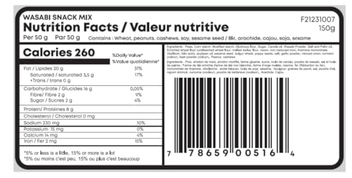 Westpoint Naturals, Wasabi Snack Mix, 150g - Image 3