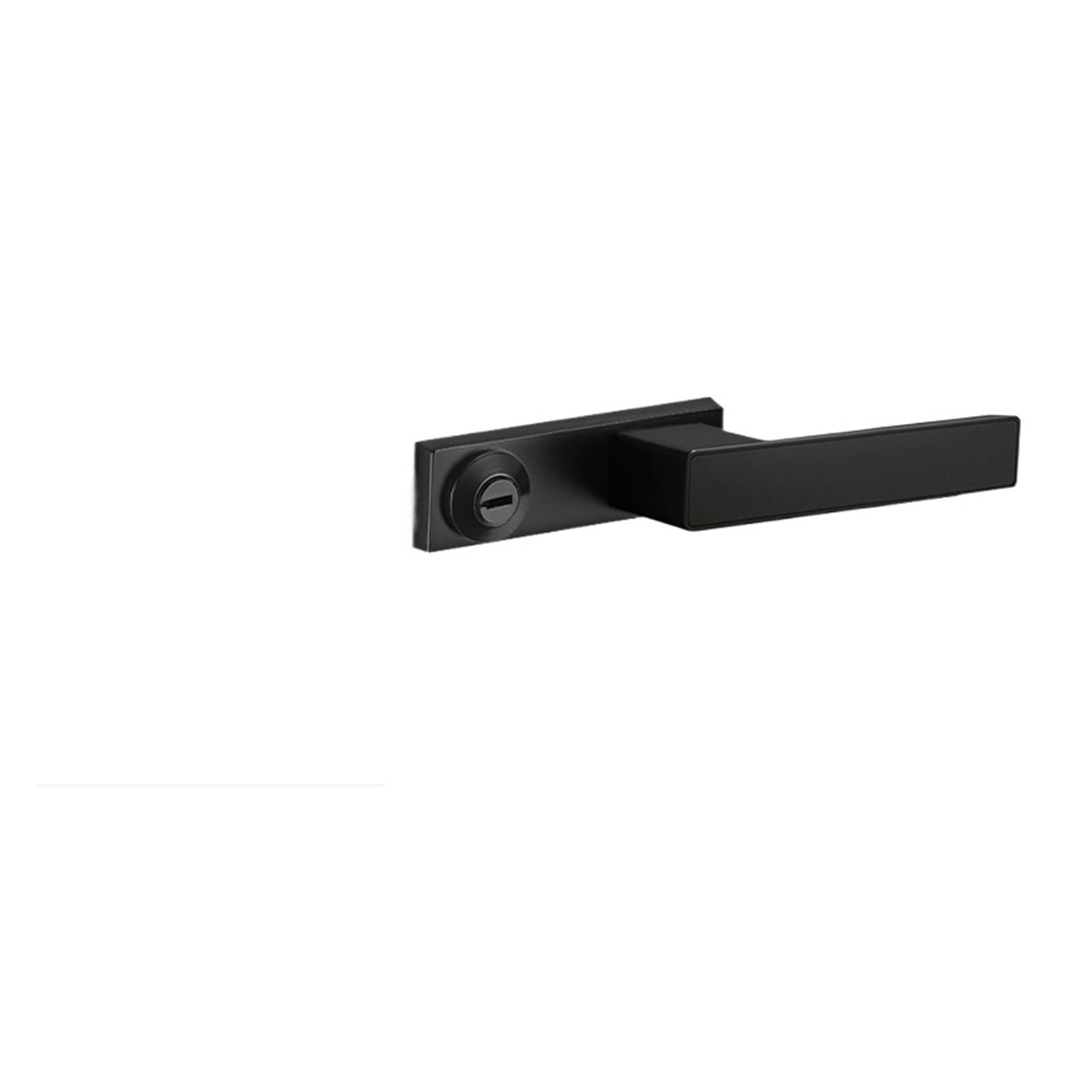 NYRXRYTCA Minimalist Door Lock Modern Art Bedroom Magnetic Silent Ecological Door Lock Room Bathroom(Black model)