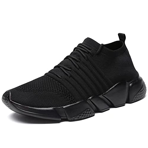 Image of GSLMOLN Mens Womens Fashion Sneakers Unisex Slip on Ultra-Sock Knit Soft Sole Breathable Lightweight Casual Walking Shoes