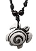 White Turtle Necklace with Spiral - Turtle Jewelry - Hawaiian Jewelry - Spiral Necklace