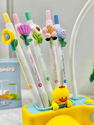 Image of Kiditos Small Study Desk LED Lamp Rechargeable, 360 Flexible Gooseneck Lamp with Pen Holder, Pencil Sharpener, Table Lamp for Girls Boys Room (Camera), Yellow
