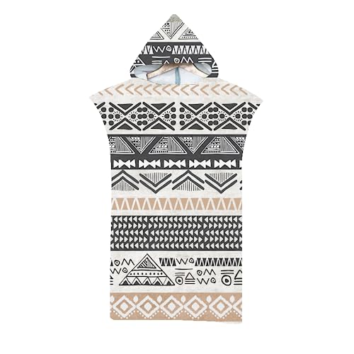LOMTRATS Poncho de Surf de Secado rápido, Toalla Cambiante, Bata con Capucha para Adultos, niños o Familia, Microfibra, natación, Playa, Surf, Buceo, baño en casa