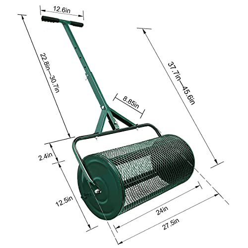 Esparcidor de turba ajustable de 24 pulgadas miniatura 7
