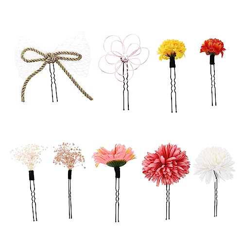 minkissy 3ensembles Couronnes De Fleurs Kimono Fleurs Préservées Pour Cheveux Accessoires Féminins Élégants Pour Mariages Et Festivals