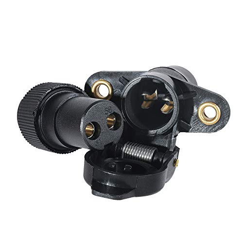 TAEUYYM Stecker 2 Polig Steckdose 2-Polig, 2 Poliger Stecker 12V Traktor, 12V 2 polig Wasserdicht Stecker Steckdose, Für Anhänger/Traktor/Landwirtschaftliches Fahrzeug/Landwirtschaftliche Maschinen