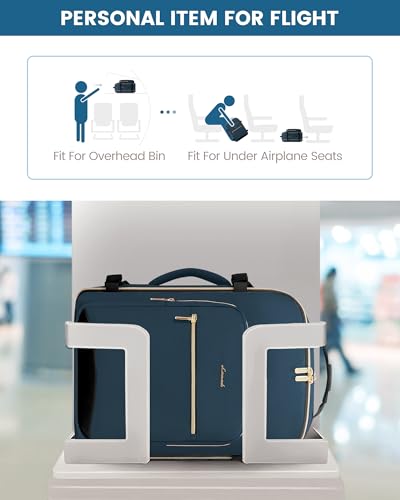 Image of LOVEVOOK 40L Travel Backpack Flight Approved Carry on Backpack,3 Packing Cubes,Waterproof Personal Item Travel Bag,TSA Carry on Luggage Suitcase Travel Essentials,Gifts for Women & Men,fits 17 inch Laptop