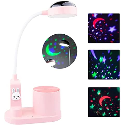 Schreibtischlampe Kinder Nachttischlampe mit Stifthalter Cover