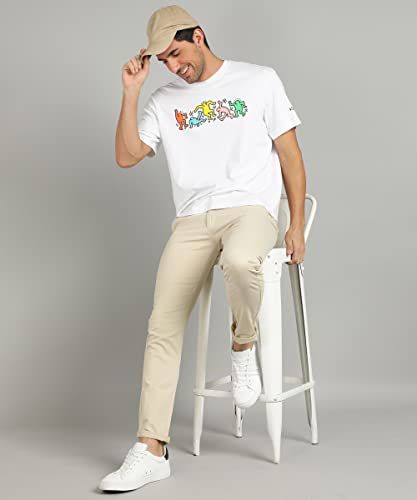 Image of Urbano Fashion Men's Cotton Slim Fit Casual Chinos Trousers Stretch