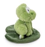 Kuscheltier Frosch Fridolin Frog auf Blatt 7cm - grün - Weiches NICI Plüschtier – niedliches Stofftier zum Kuscheln & Spielen – tolle Geschenkidee für Kinder & Erwachsene | 62281