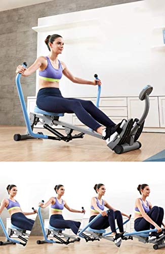 Image of Foldable Rowing Machines Home Rowing Machine Hydraulic Rower Trainer Rowing Machine for Home Gym 12 Adjustable Resistance Hd Data Display Maximum Load 120kg Fitness Equipment