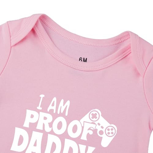 Image of Hi Daddy Bodysuit for Baby Hello Daddy Pregnancy Announcement for Husband I Love Daddys Baby Romper