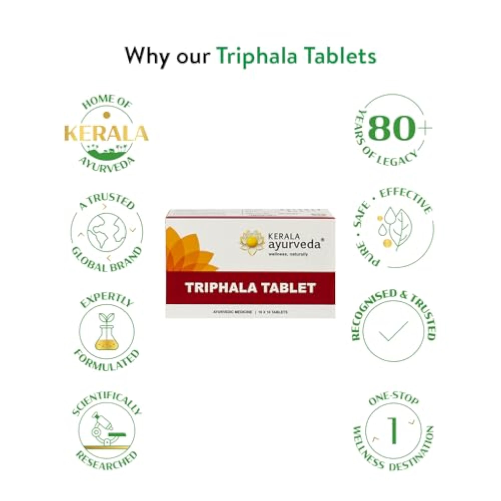 Kerala Ayurveda Triphala Tablet 100 Tablets