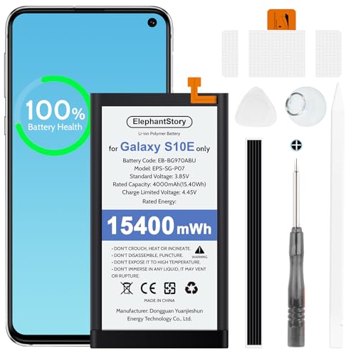 ElephantStory Replacement Battery for Samsung Galaxy S10e: EB-BG970ABU High Capacity Upgraded Li-ion Polymer Battery for Galaxy S10e SM-G970U G970U1 G970F G970W with Repair Tool Kit