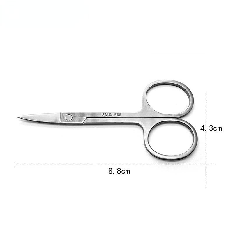 Tijeras artesanales Tijeras profesionales for uñas Manicura for uñas Ceja Nariz Pestañas Tijeras for cutículas Pedicura curvada Herramientas de maquillaje Tijeras