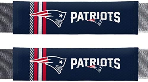 Fremont Die NFL New England Patriots Rally Seat Belt Pads, Universal Fit, Universal Fit, Team Colors