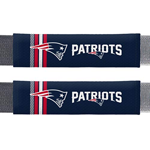 Fremont Die NFL New England Patriots Rally Seat Belt Pads Universal Fit Universal Fit Team Colors