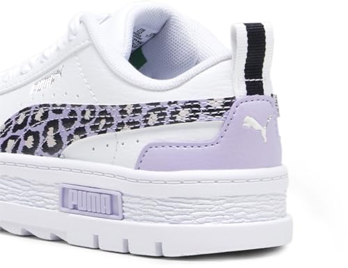 PUMA Girls Mayze Wild Leopard Lace Up Sneakers Shoes Casual - White3