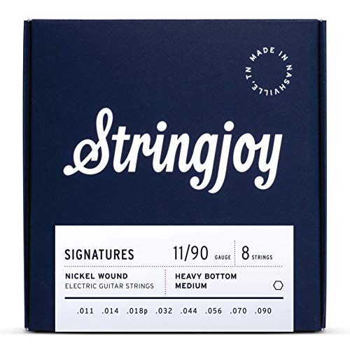 Stringjoy HVY118 8 String Signatures Nickel Electric Guitar Strings