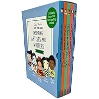 Little People, Big Dreams Inspiring Artists and Writers Gift 5 Books Box Collection Set