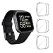 Seltureone (3 Pack) Screen Protector Case Compatible for Fitbit Versa 2, Full Body Cover Scratch Resistant Shock Absorbing Ultra Slim Protective for Fitbit Versa 2 Cases (Clear)