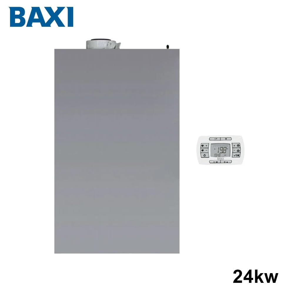 Baxi Luna Air 24 Caldaia Murale a Condensazione da Esterno a Gas Metano/GPL, Installazione Pensile o a Incasso, 77 x 47 x 23,8 Cm