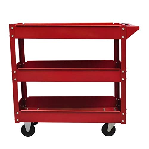 New Item 2 x Workshop Tool Trolley 100 kg 3 Shelves