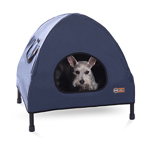 K&H Pet | Cuccia rinfrescante sollevata e Coperta per Cani e Gatti Elevated And Covered Cooling Bed | Small