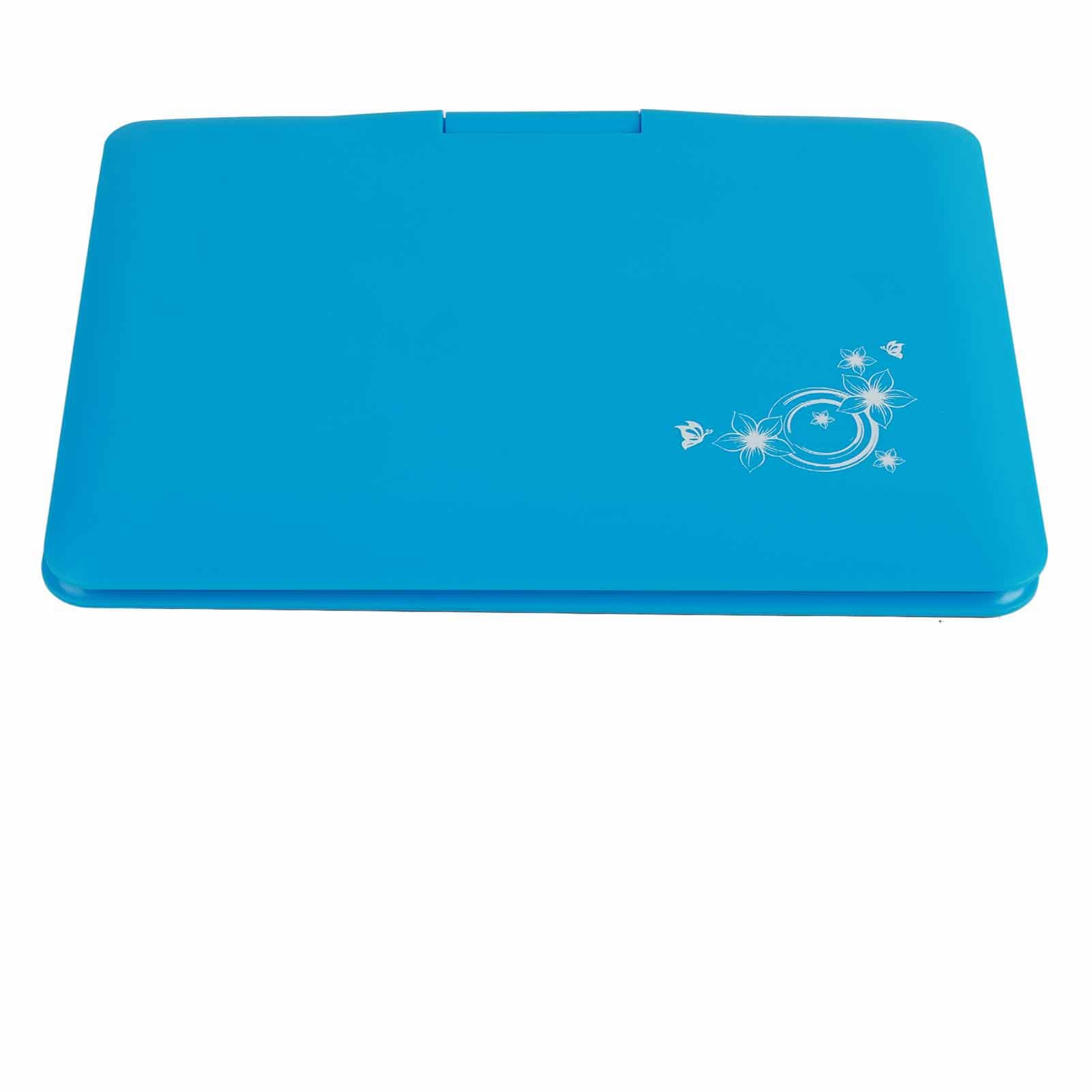Naroote Lecteur DVD de Voyage en Voiture, Lecteur Vidéo HD Portable avec Technologie Antidéflagrante Renforcée pour Les Voyages en Famille (Blue)