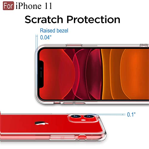 Prolet Case for iPhone 11 Case Clear Transparent Shockproof Protective Phone Soft Silicone Slim Cover for iPhone 11 (Transparent) 3 41zAdyvNJ3L