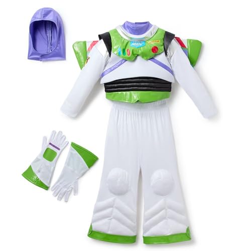 Disney Store Official Boys Halloween Costumes for Play - Premium Disney Cosplay Dress Up Outfits for Children- Buzz Lightyear Costume with Lights and Sound for Kids - Size 4