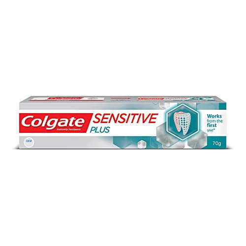 Image of Colgate Sensitive Plus Toothpaste, for Instant Relief from Sensitivity with Pro Argin Formula, 70g