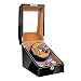 Caja enrolladora de Reloj automática Luz LED incorporada Cojín de Reloj Flexible Fuente de alimentación Dual Pintura de Piano Exterior Motor silencioso Pantalla de enrollador de Reloj Caja de Caja de