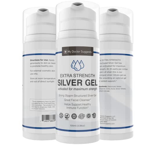Extra Strength Silver Gel - 35Ppm Silver Gel Activated For Maximum Strength Therapeutic Grade. (2) #TOP6