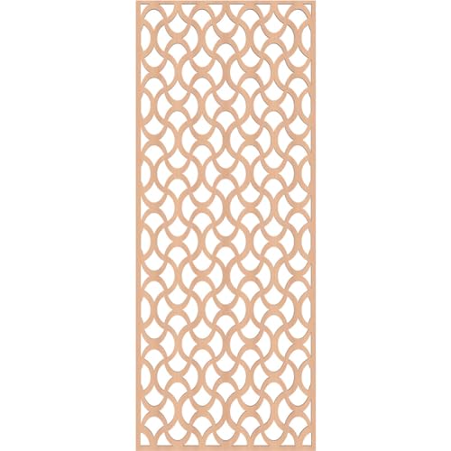 Image of Resort Decorative Pierced Fretwork Wood Wall Panels, 23 3 /8 inchW x 59 3 /8 inchH x 3 /8 inchT, Alder