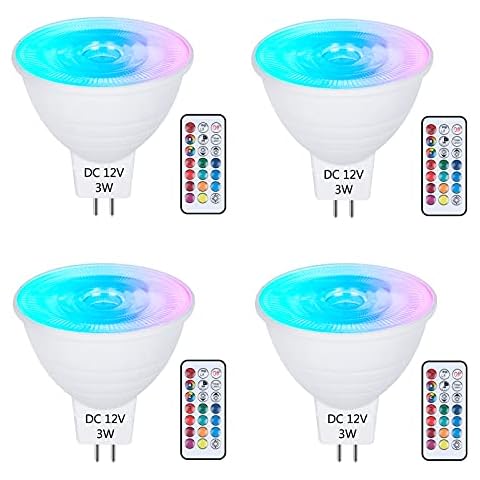 Bombilla LED DoRight 4X GU5.3 MR16 RGB+Blanco Frio Cover