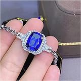 ブレスレット ブレスレットオパール 最高の贈り物 本物の天然サファイアブレスレット 本物の天然サファイアブレスレット 925シルバーブレスレット