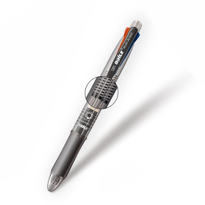Ołówki 5 szt./partia wielokolorowe 5 w 1 długopis kulkowy 0,7 mm 4 kolory wkład do długopisu kulkowego i 0,5 mm zestaw grafitów do ołówka mechanicznego (5 szt. zestaw wielokolorowy) (5 szt. zesta