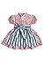 MoGo Baby - Mädchen Baby-Dirndl rosa mit Schürze blau, ROSA, 62/68