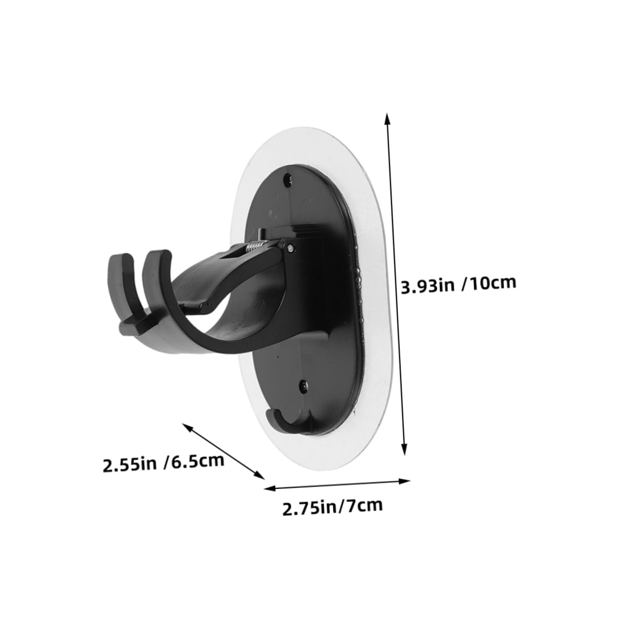DECHOUS 5 Ensembles Pinces À Tringle À Rideaux Pas De Perçage des Crochets De Tringle À Rideau Tringles À Rideaux Support Rideaux Support Tringle Rideaux Crochet Auto-adhésif 2 Pièces * 5