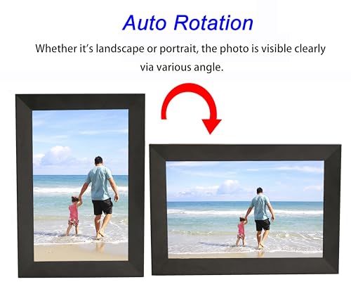 10.1 inch Smart Cloud WIFI Digital Picture Frame 1280x800 Full IPS Touchscreen With Free Frameo APP, Easy Share Photos or Videos, Sleep Mode, 16GB Storage, Gift for Family & Friends - Image 5