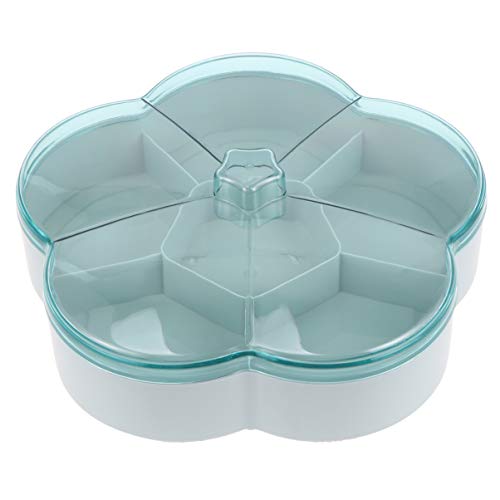 Bandeja para servir lanche Cabilock de frutas secas, caixa de doces de 2 camadas, bandeja para veget