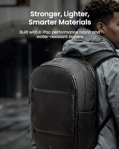 Image of tomtoc Laptop Backpack 26L X-Pac, Large Business Work Bag Fits 15.6-16 Inch Laptop, Water-Resistant Durable Computer Travel Backpack for Business Trip, Weekend Getaway