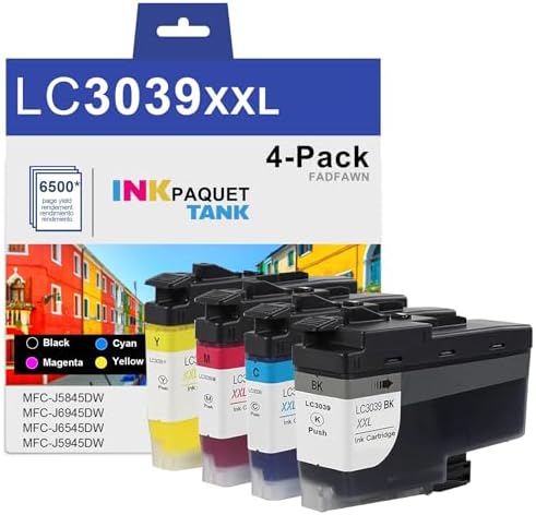 2 Pack LC3039 XXL LC3039XXL Ink Cartridge For Brother MFC-J5845DW - Foto 5