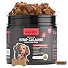 OKKÖBI Hemp Calming Chews For Dogs Anxiety 150 pcs - Dog Anxiety Relief - Dog Calming Chews - Melatonin For Dogs - For stress, travel, check-up, barking or grooming - Dog Calming Treats