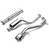 DNA MOTORING CBE-FF00-BT Stainless Steel Cat Back Exhaust System [Compatible with 00-04 Ford Focus ZX3/ZX5]